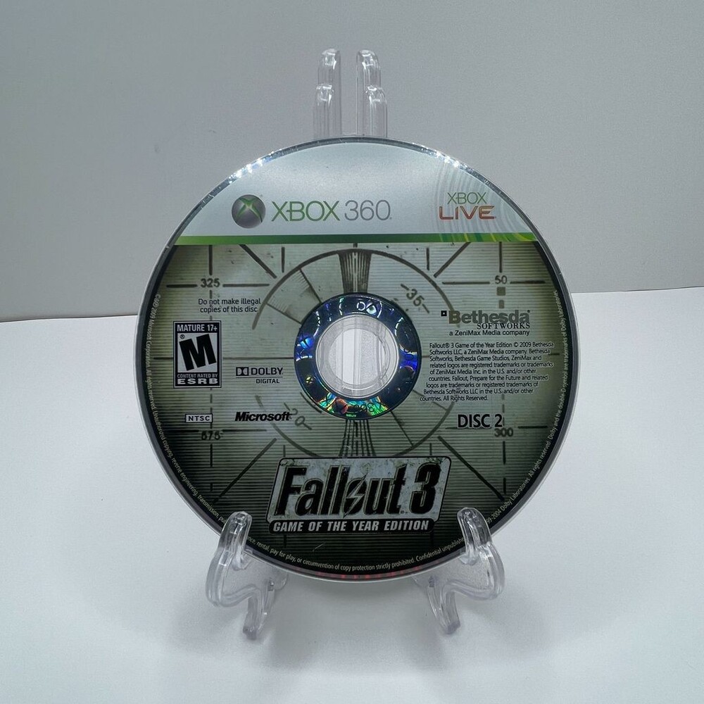 Fallout 3 Game of the Year Edition GOTY (Xbox 360, 2009) Disc Only